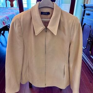Tribal women’s wool Coat in camel